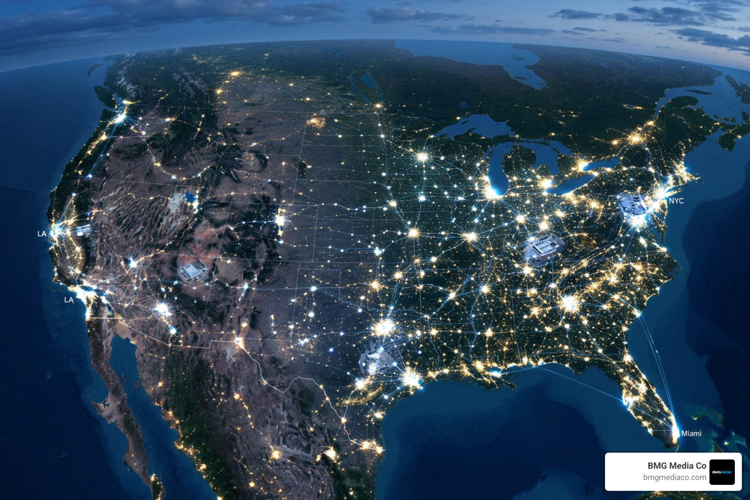 global cloud server network with edge CDN caching nodes