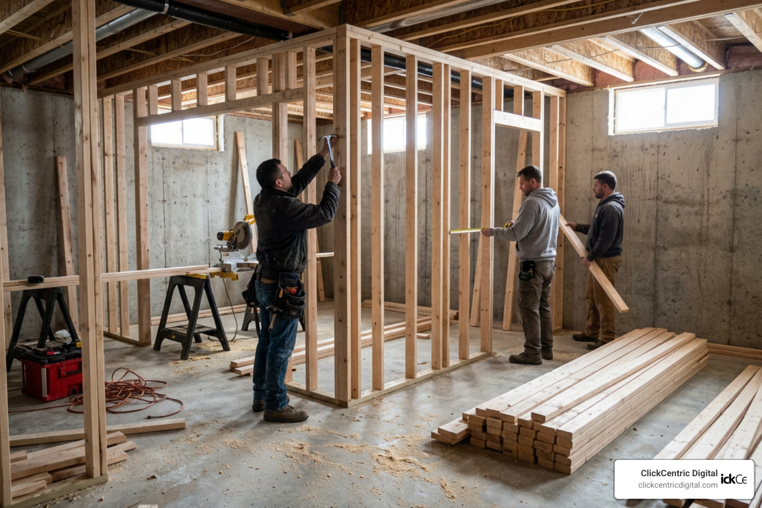 contractors framing basement walls contractors framing basement walls