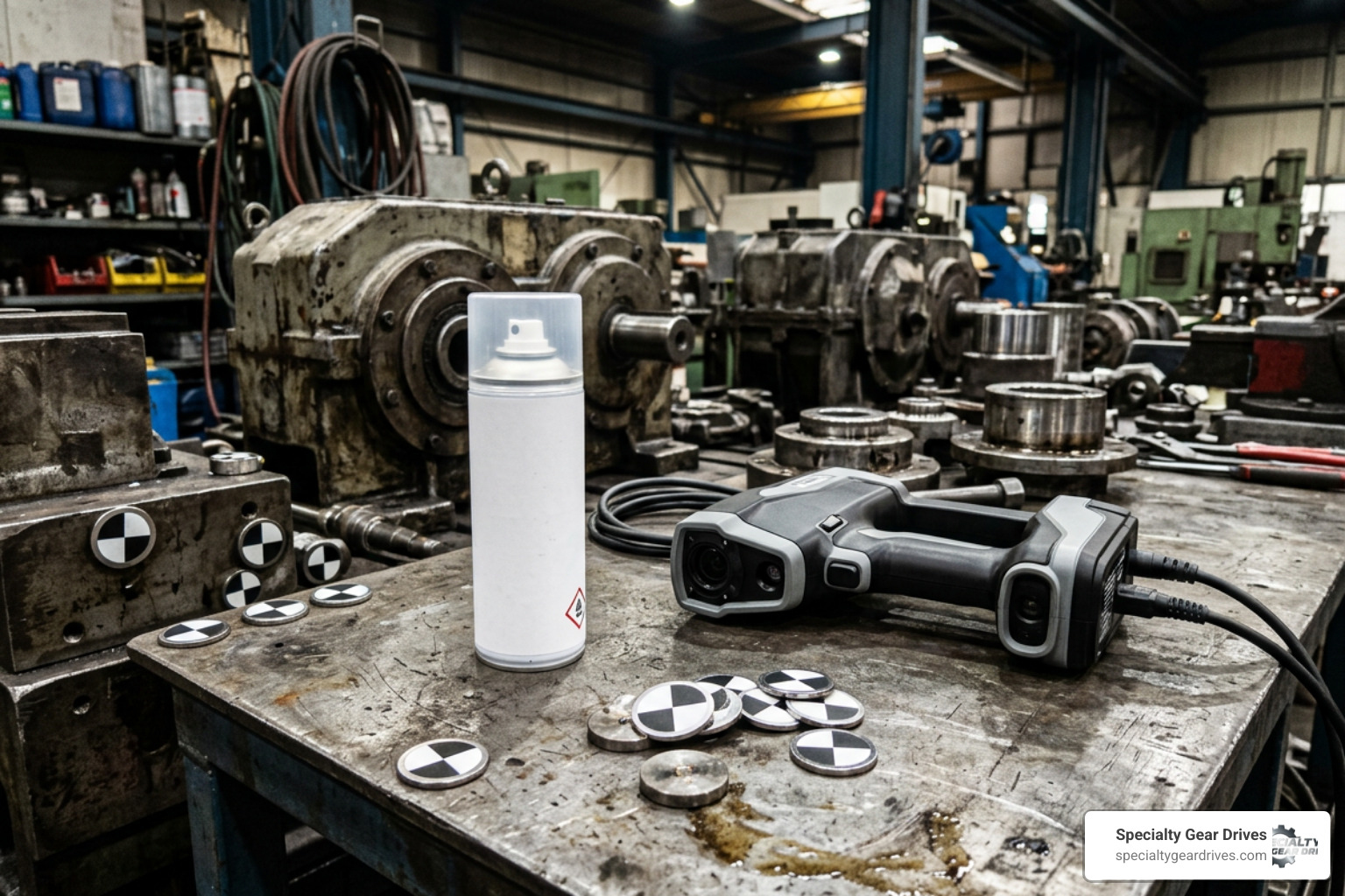 Industrial 3D scanner accessories including magnetic targets and anti-reflective scanning spray Industrial 3D scanner accessories including magnetic targets and anti-reflective scanning spray