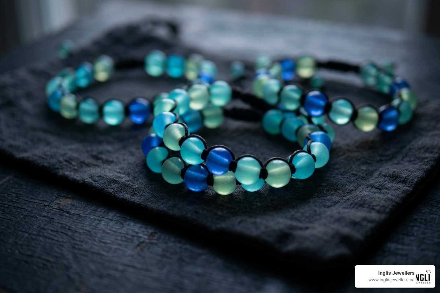 luminous glass bead bracelets glowing in the dark luminous glass bead bracelets glowing in the dark