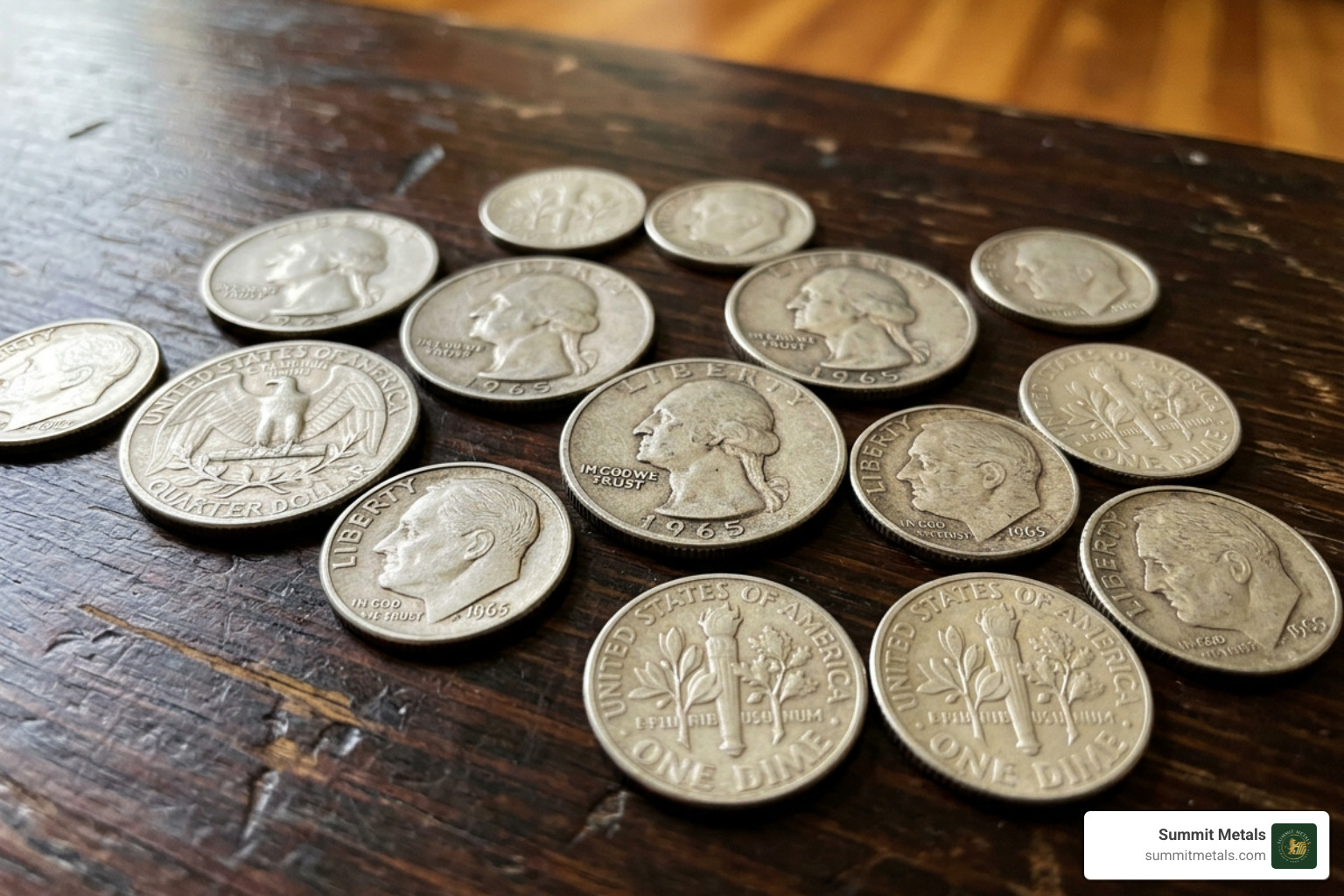 90% silver quarters and dimes representing pre-1965 constitutional coinage 90% silver quarters and dimes representing pre-1965 constitutional coinage