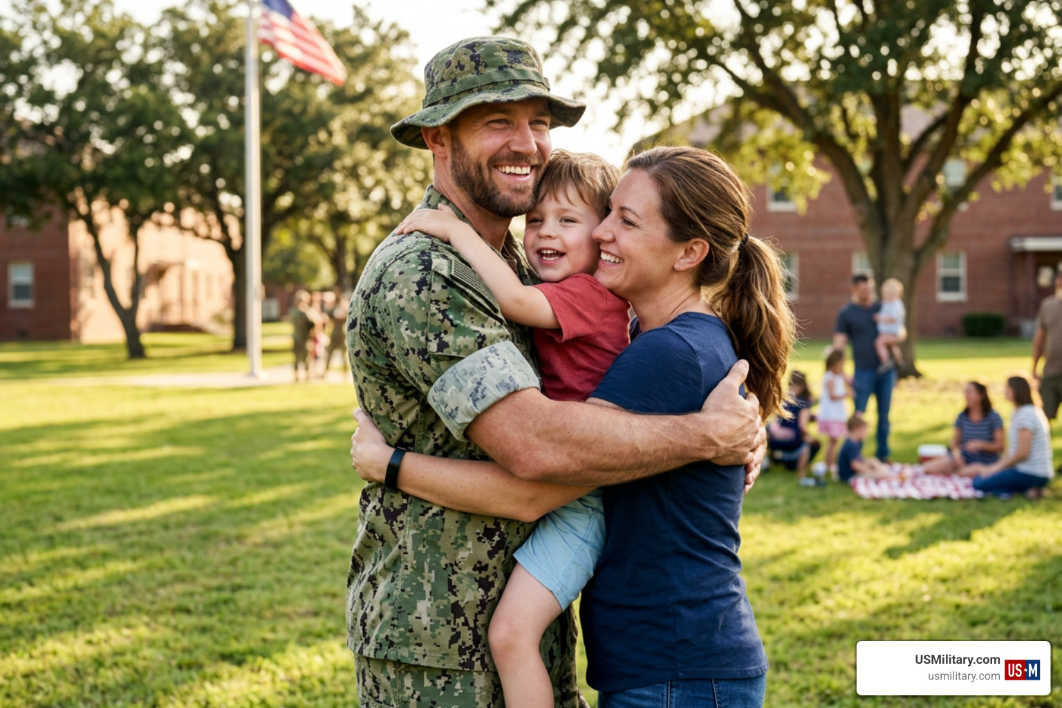 VA military benefits for Navy SEAL spouses family reunion