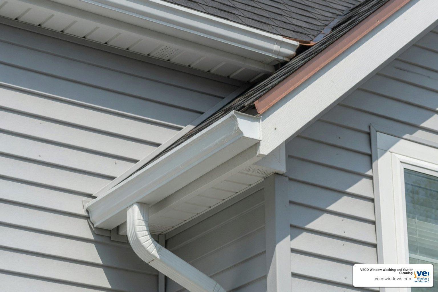 Modern commercial building with high-capacity 7-inch box gutters - commercial gutter service