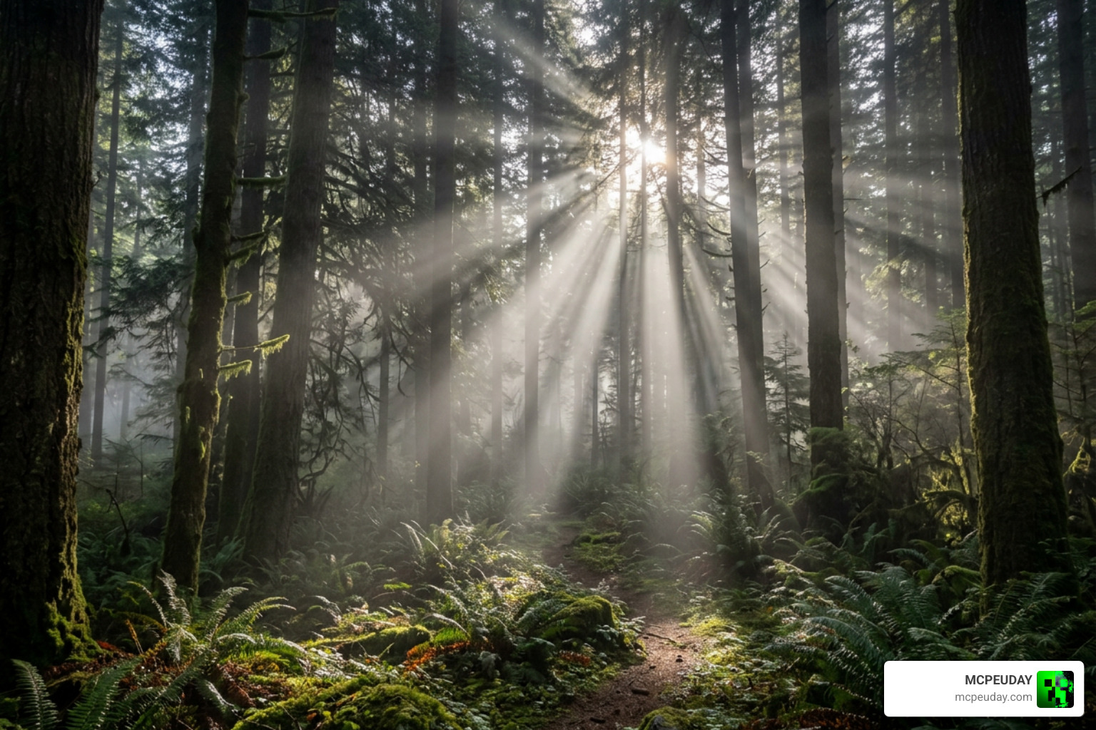 God rays filtering through volumetric fog