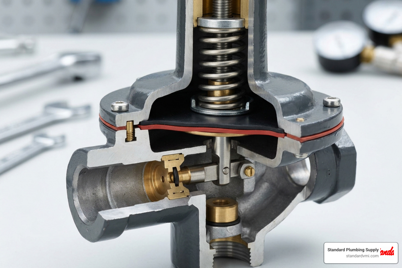 Image of LPG regulator internal components Image of LPG regulator internal components