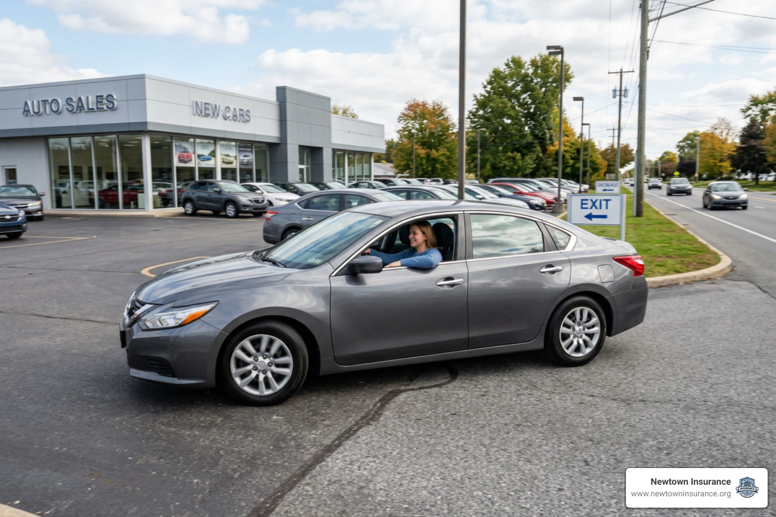 Gap insurance Pennsylvania new car driving off dealership lot