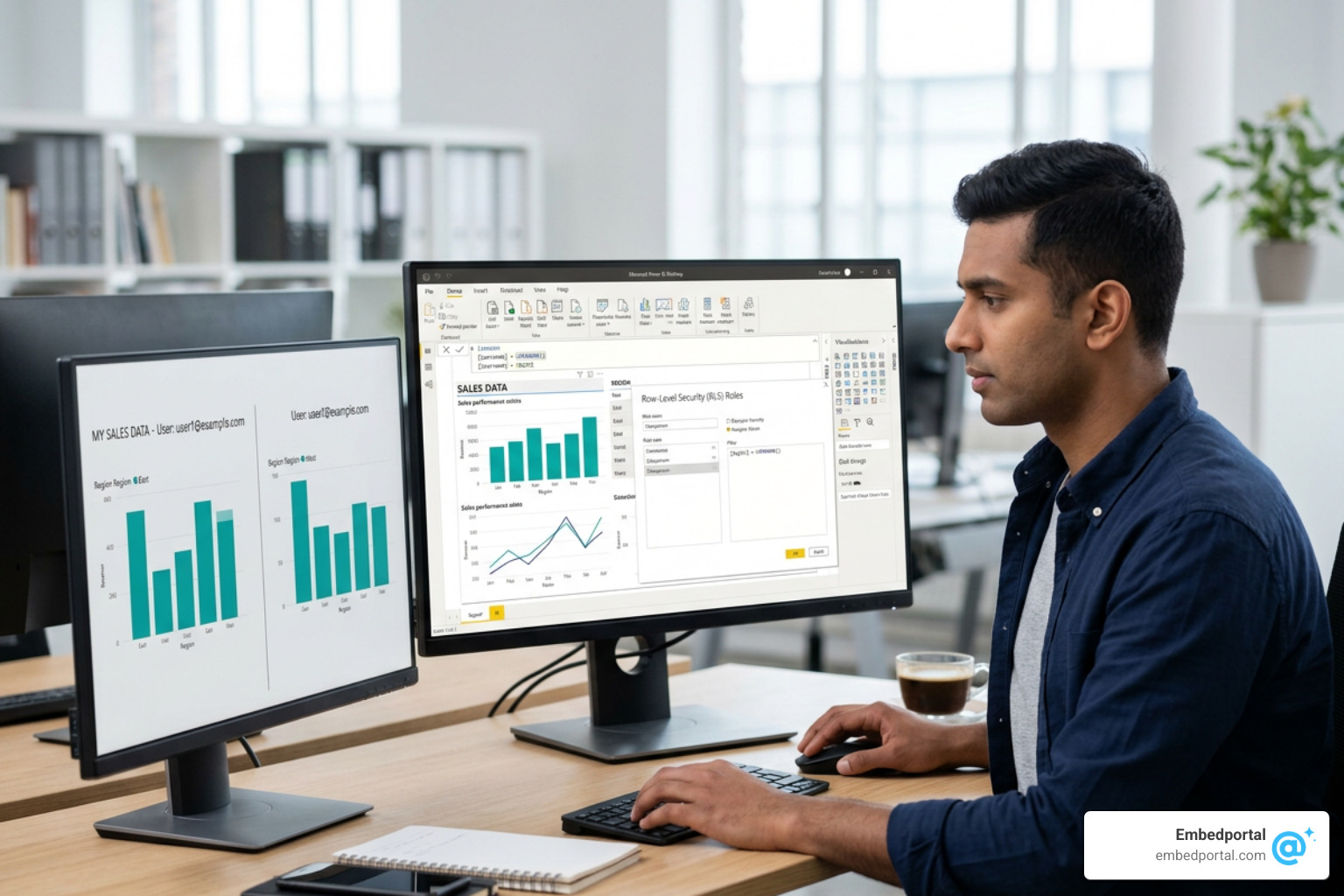 Power BI relationship view showing security table links Power BI relationship view showing security table links