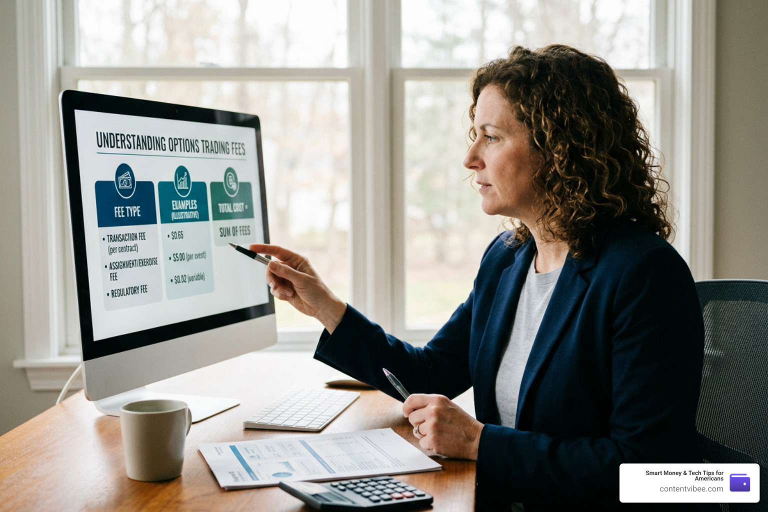 Fidelity standard fee schedule showing options commissions
