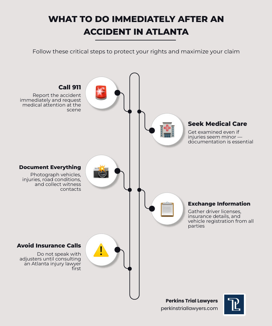 Steps to take after an accident in Atlanta personal injury infographic infographic Steps to take after an accident in Atlanta personal injury infographic infographic