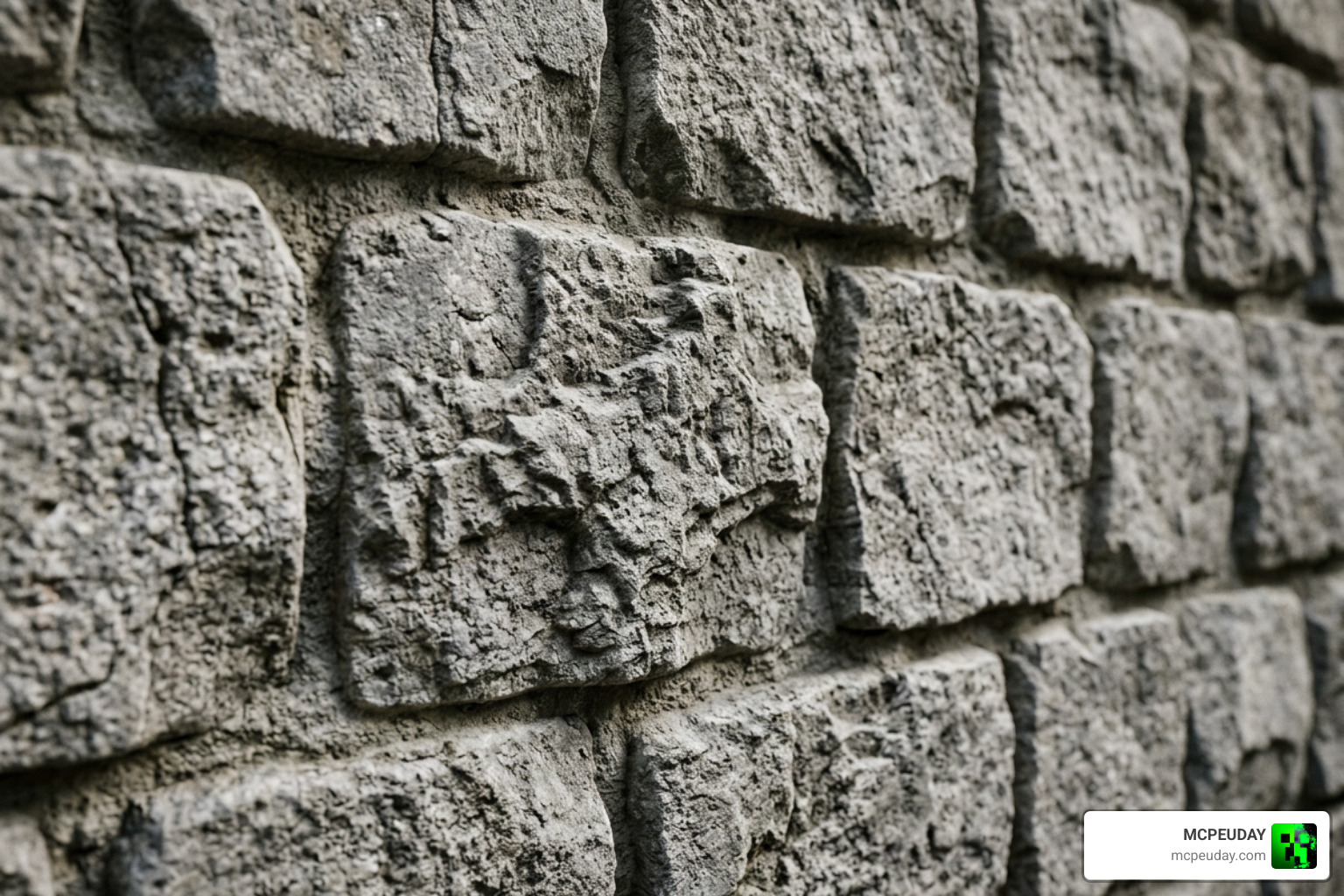 3D block details showing raised textures and realistic depth 3D block details showing raised textures and realistic depth