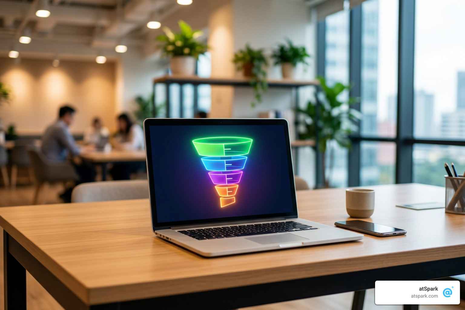 B2B SaaS pipeline stages showing conversion rates and weighted values