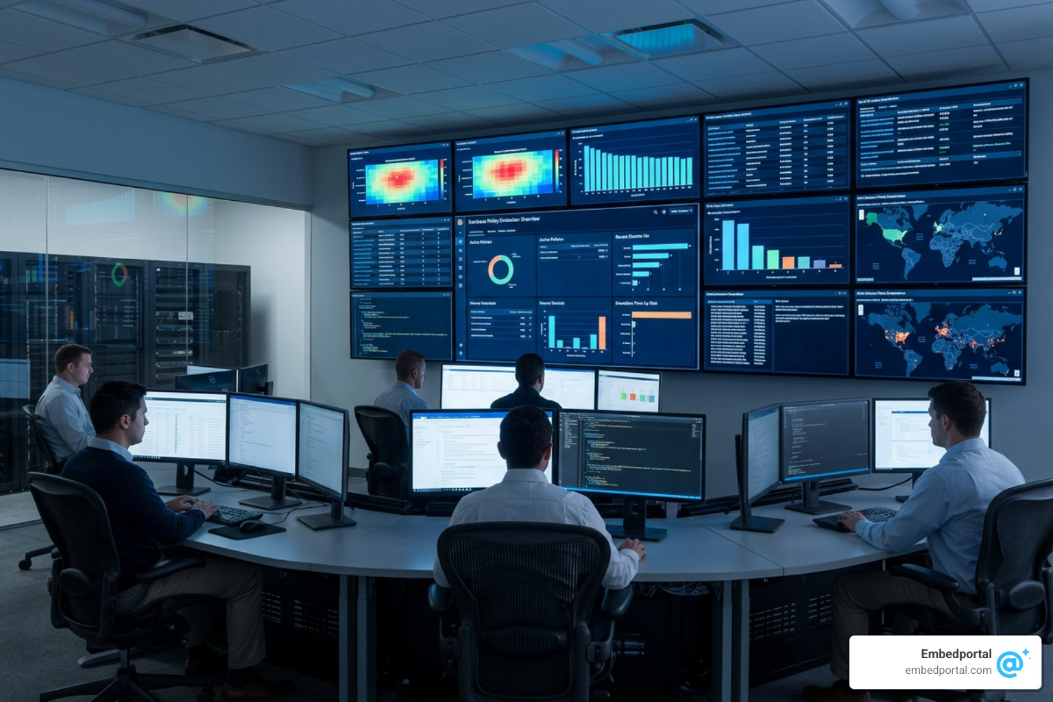 Database security monitoring dashboard tracking RLS policy evaluations