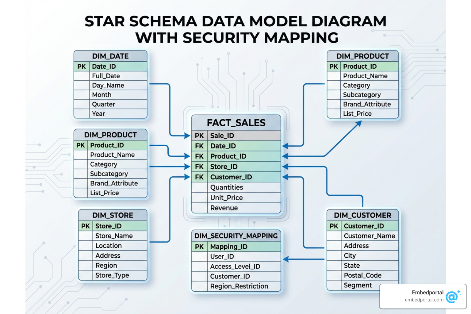 star schema with security mapping table star schema with security mapping table