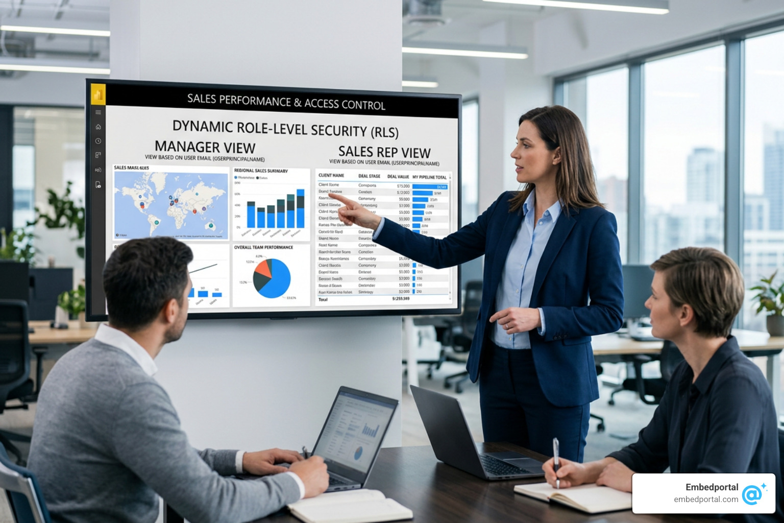Power BI Desktop Manage Roles window Power BI Desktop Manage Roles window