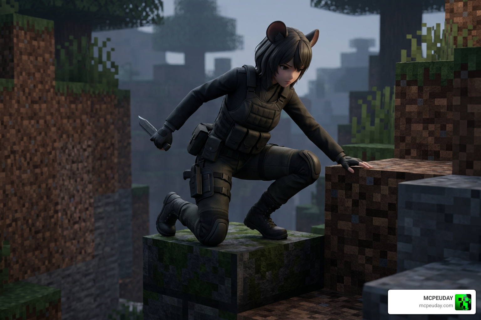 Jane Doe gameplay animations and 3D model showcasing customized textures Jane Doe gameplay animations and 3D model showcasing customized textures