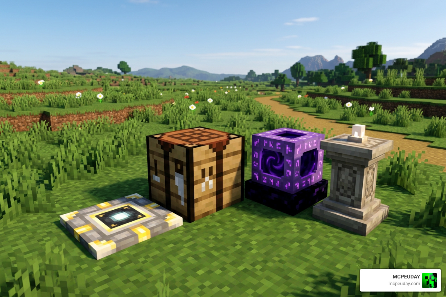Waystone crafting recipes in Minecraft Bedrock Waystone crafting recipes in Minecraft Bedrock