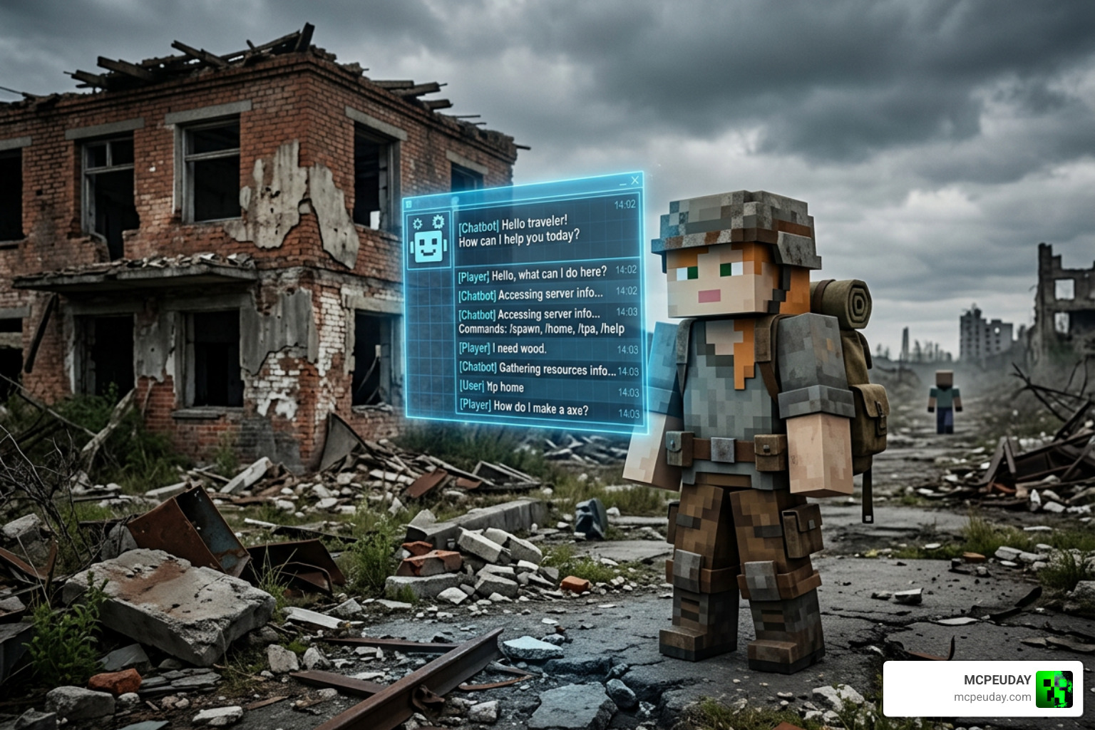 DeadZone in-game chat commands and chatbot interface DeadZone in-game chat commands and chatbot interface