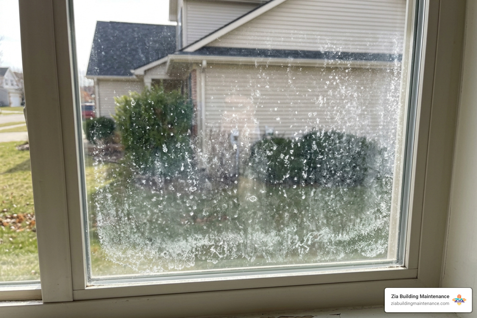 hard water stains and mineral buildup on window glass hard water stains and mineral buildup on window glass