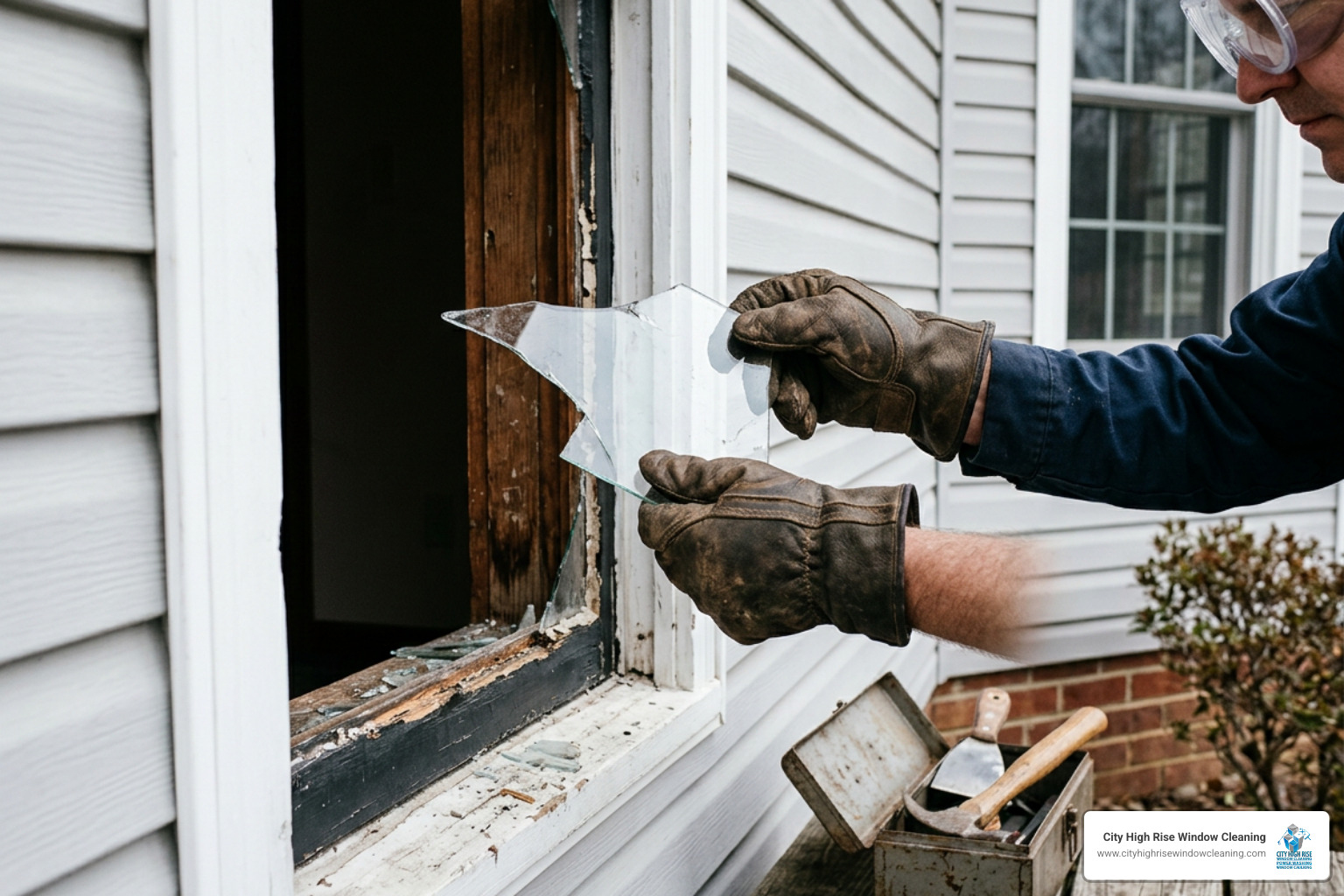 safely removing broken glass shards safely removing broken glass shards