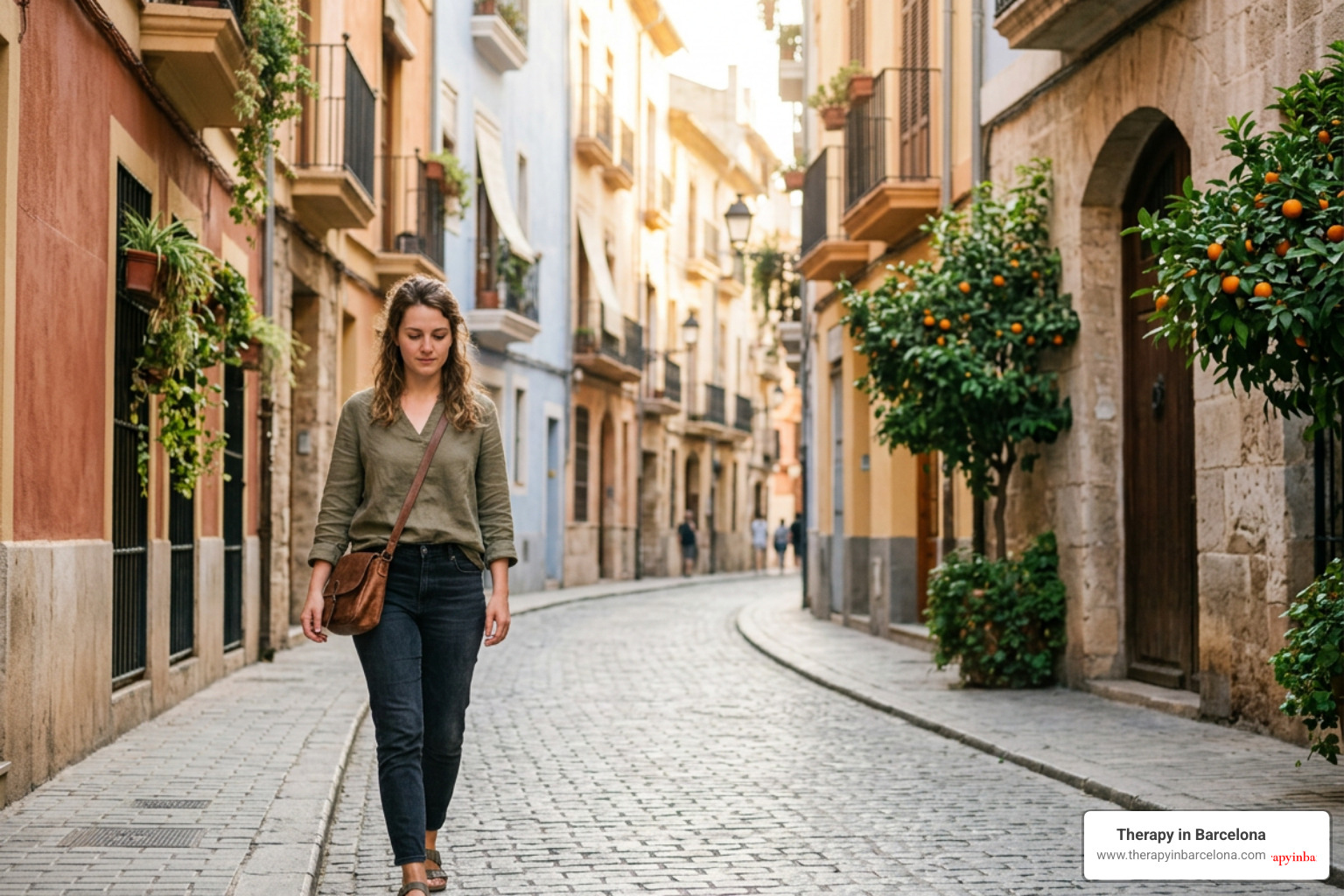 person walking through the streets of Valencia, exploring personal identity