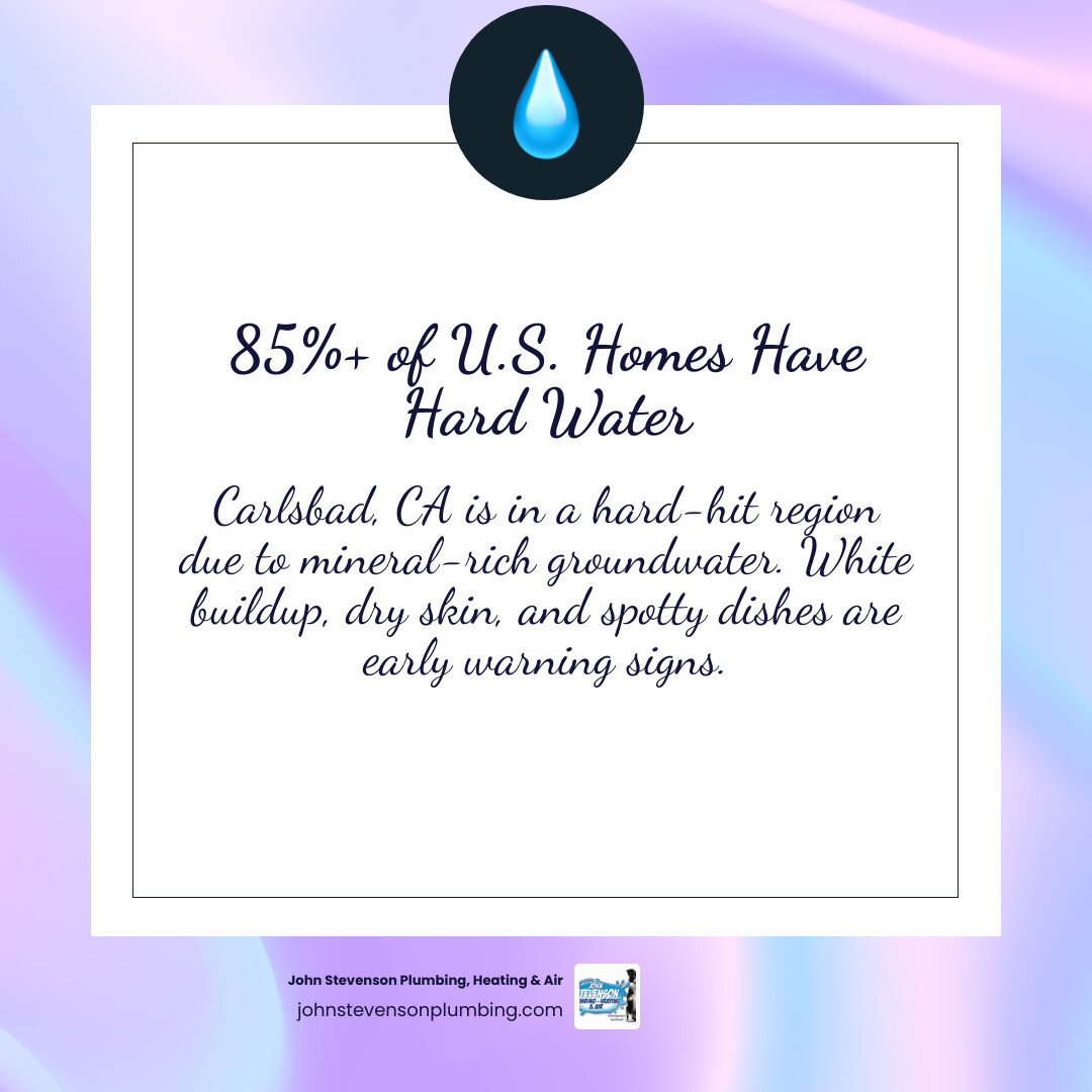 Infographic showing common hard water signs, hardness levels in GPG and PPM, and quick home tests infographic