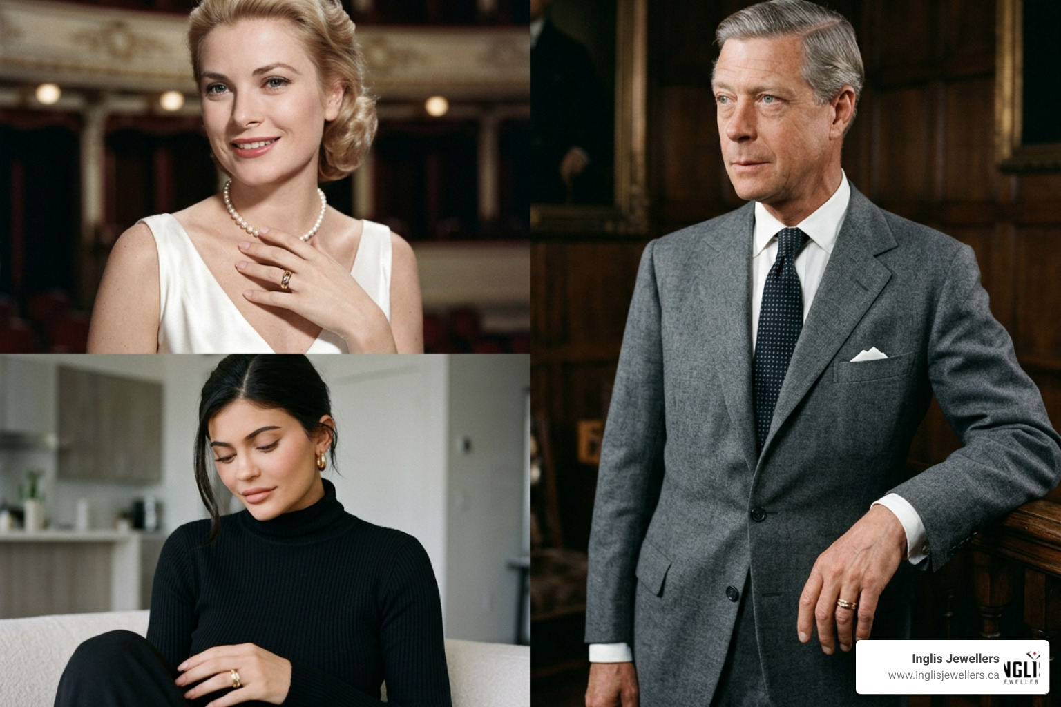 Iconic figures wearing rolling rings Iconic figures wearing rolling rings
