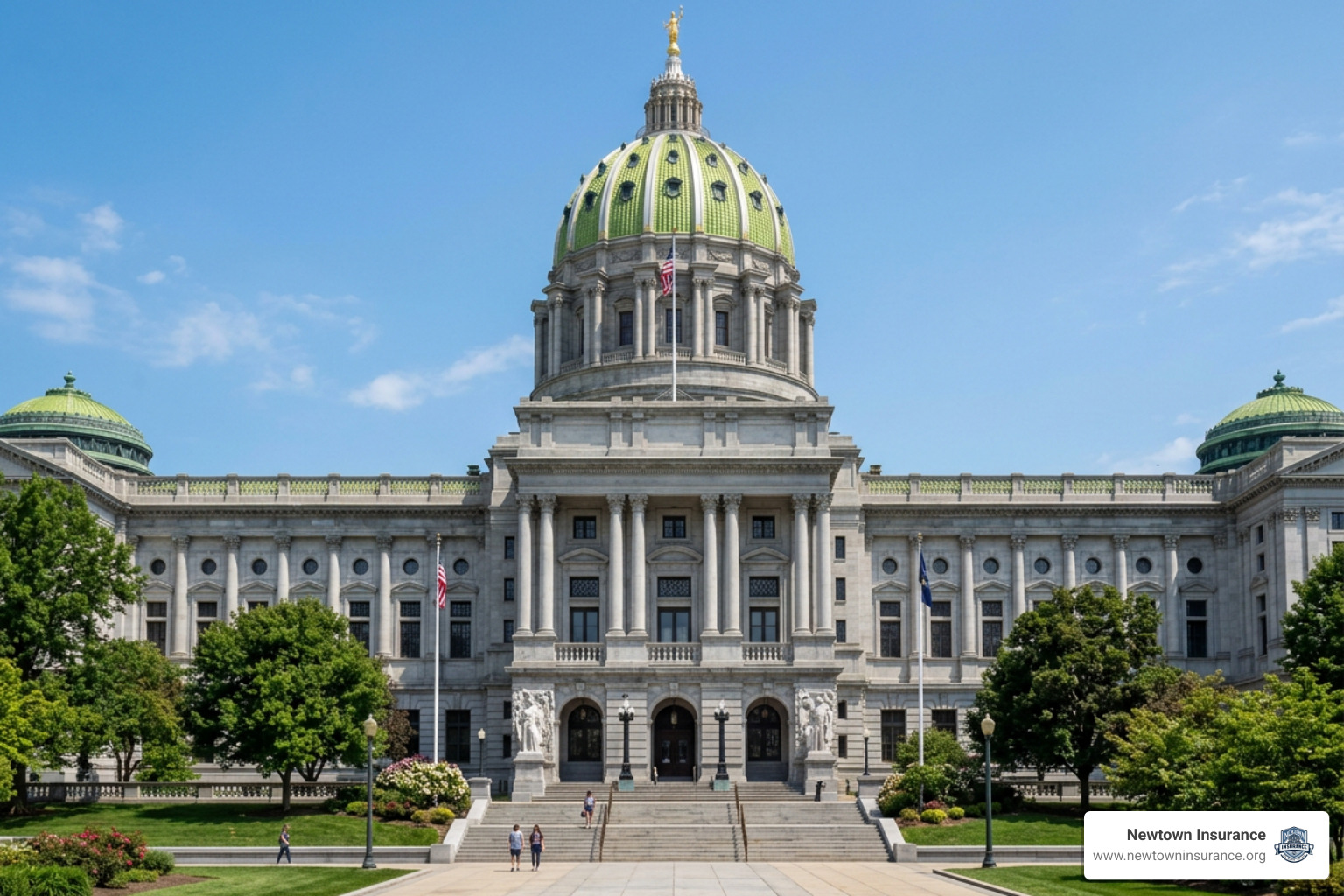 Pennsylvania state capitol building representing state laws and regulations
