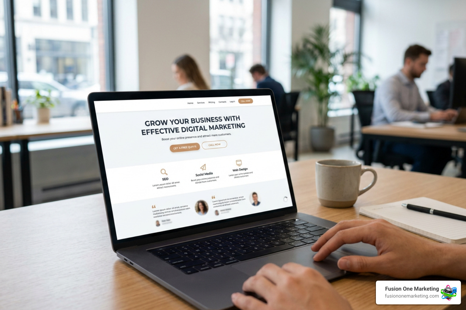 A high-converting business website with clear call-to-actions and fast load times A high-converting business website with clear call-to-actions and fast load times