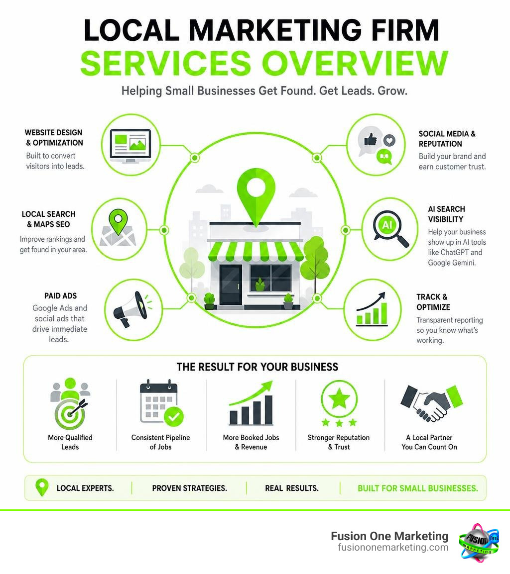 Local marketing firm services overview infographic for small business owners infographic Local marketing firm services overview infographic for small business owners infographic