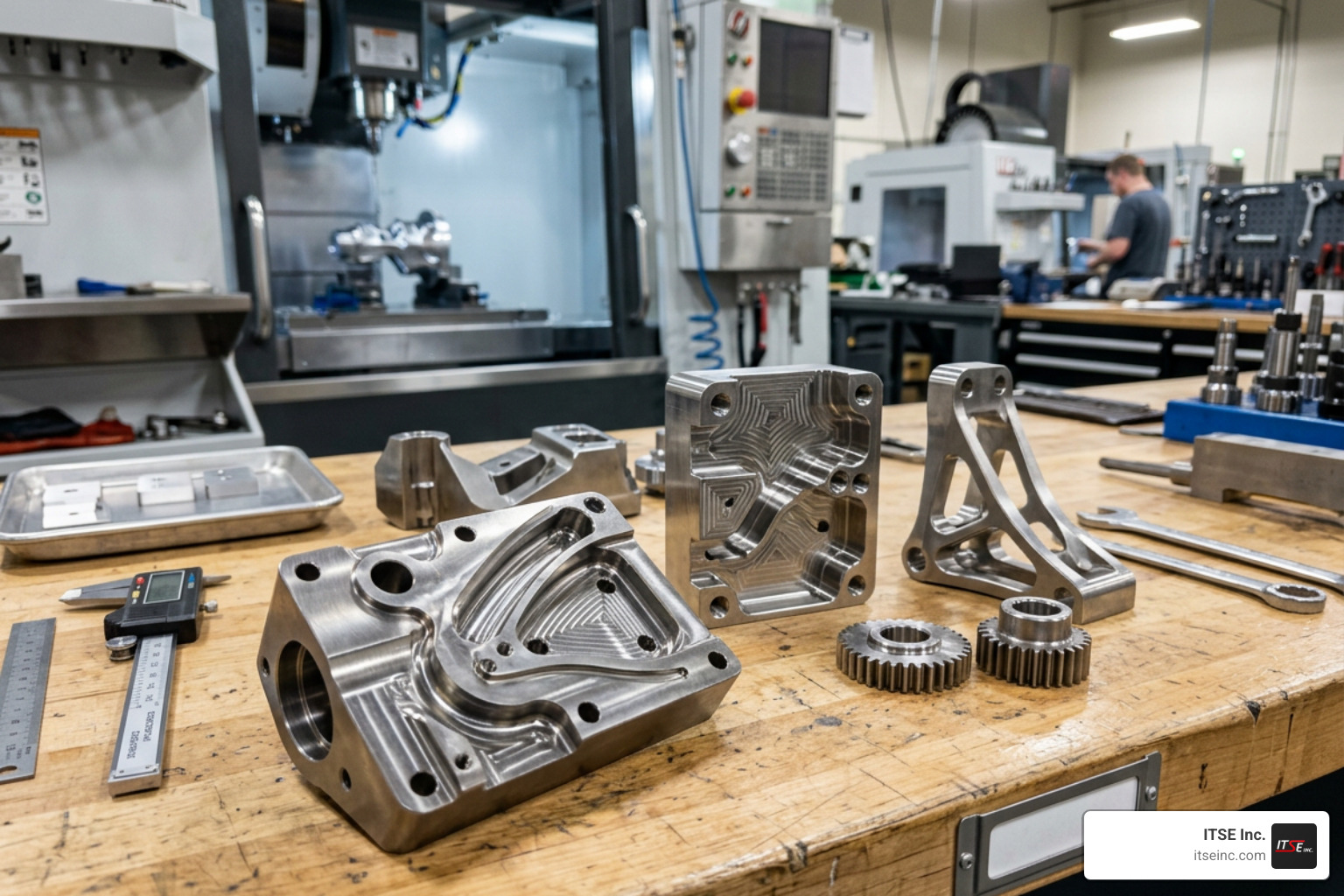 Advanced 5-axis machined titanium and stainless steel components