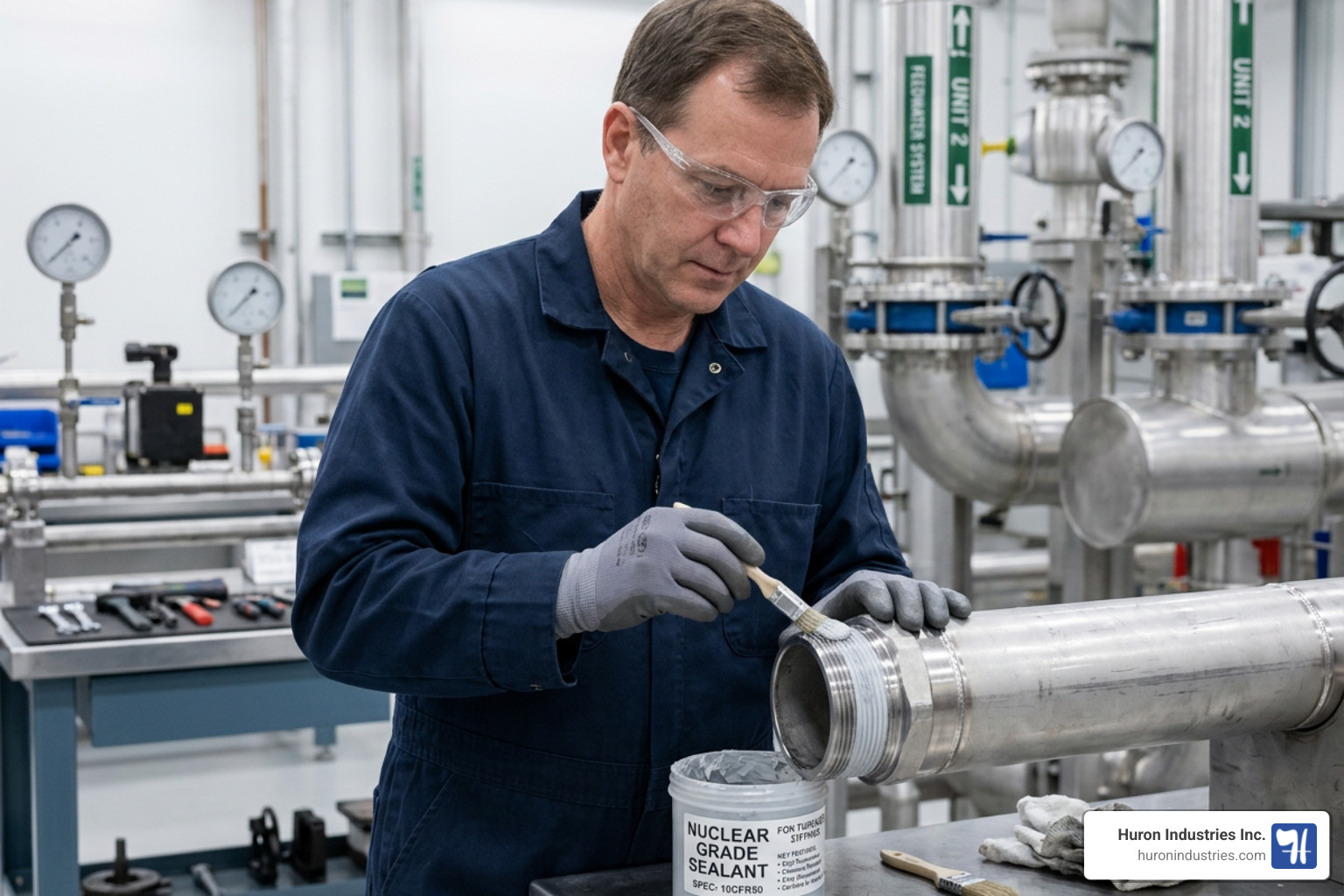 high-purity thread sealant paste application