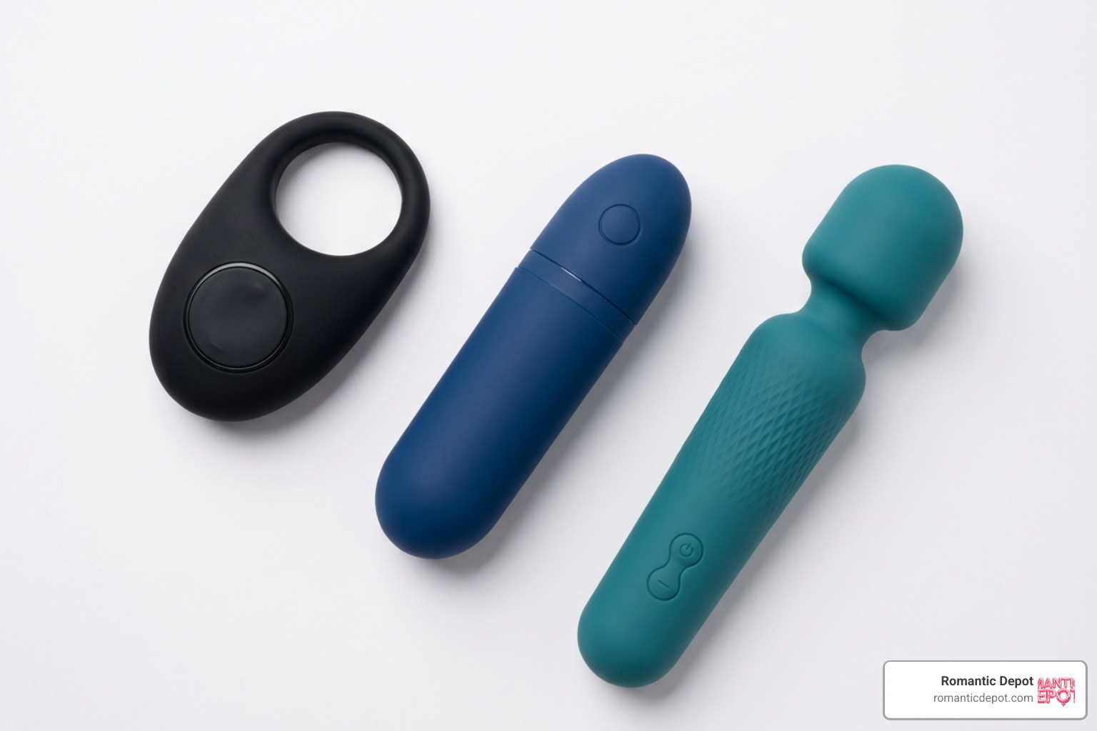 A collection of high-quality, body-safe silicone adult toys arranged neatly on a neutral background A collection of high-quality, body-safe silicone adult toys arranged neatly on a neutral background