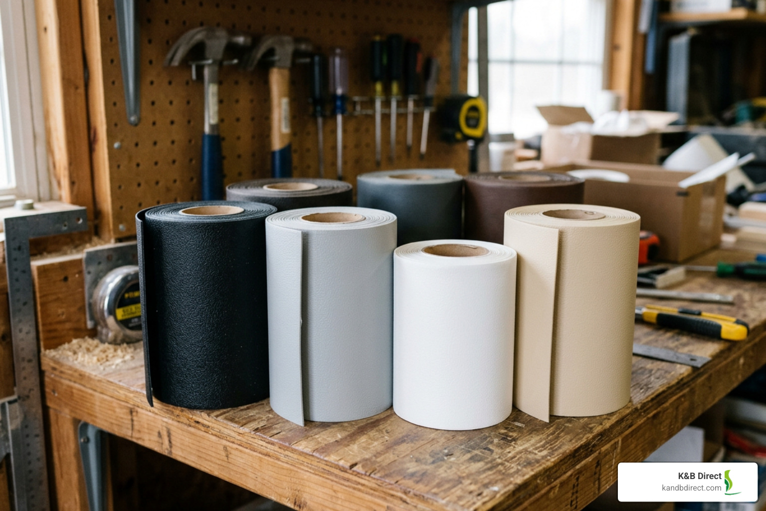 Vinyl wall base rolls in various colors and sizes Vinyl wall base rolls in various colors and sizes