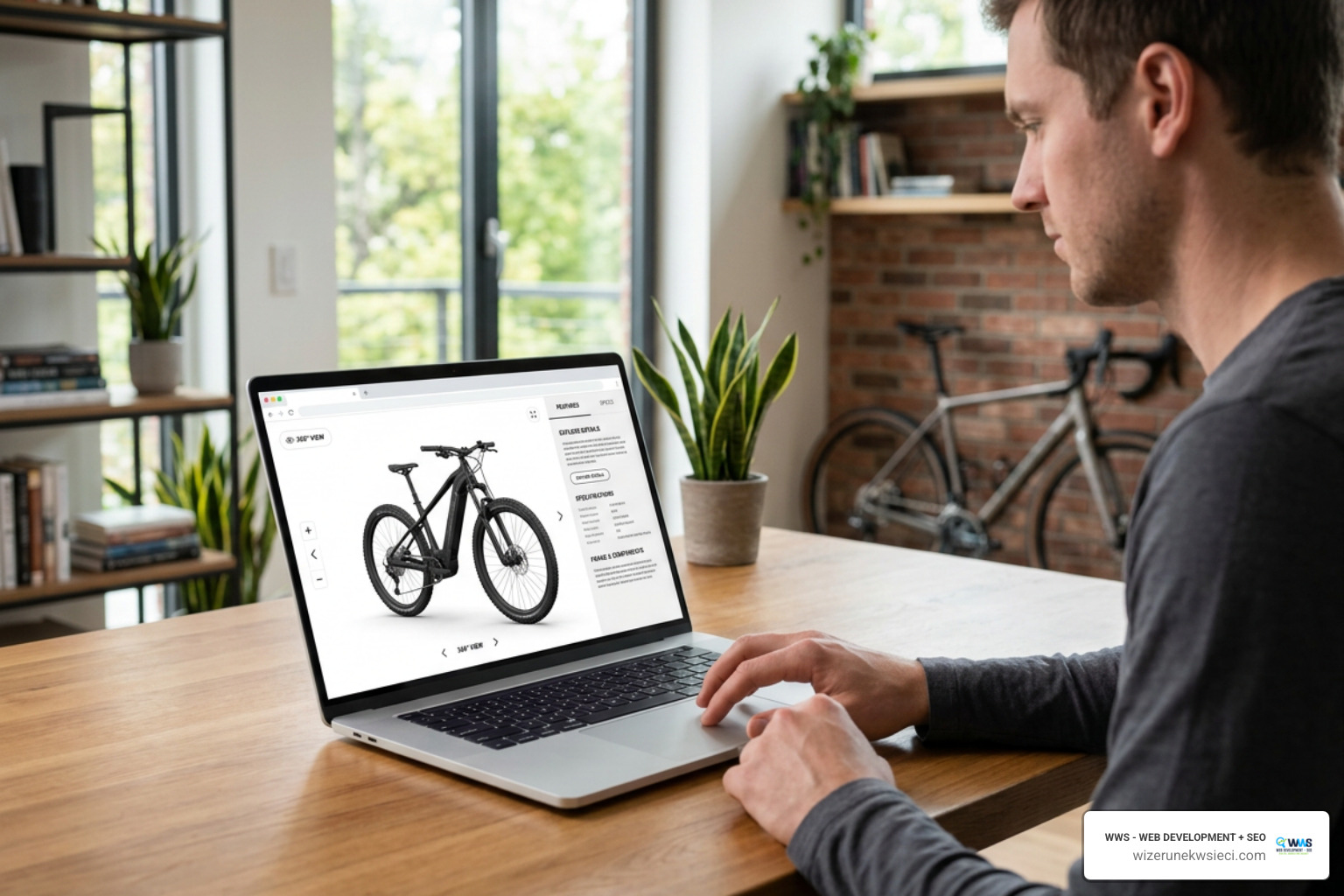Premium e-bike product detail page with interactive 3D rendering Premium e-bike product detail page with interactive 3D rendering