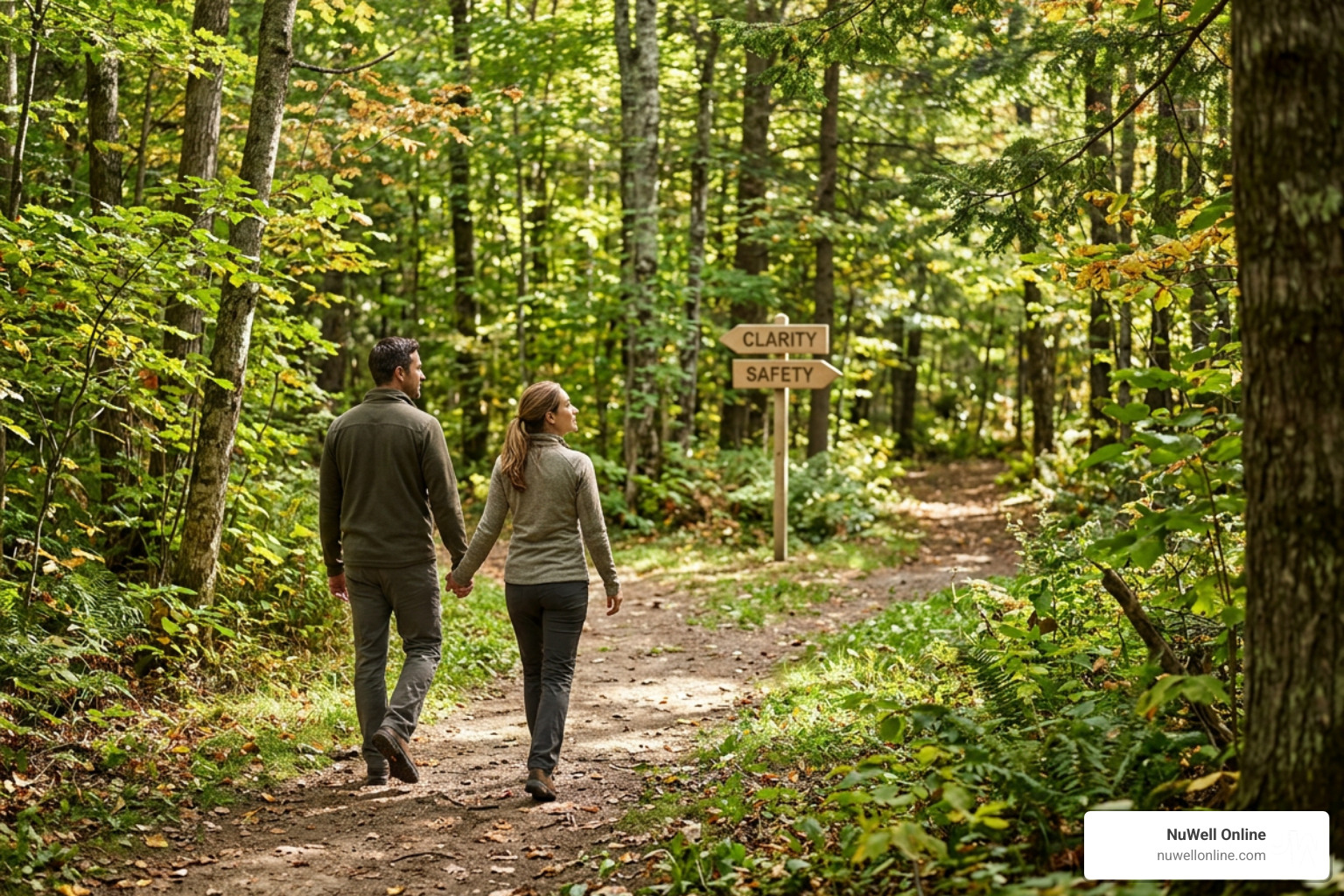 A safe transition path through separation toward clarity