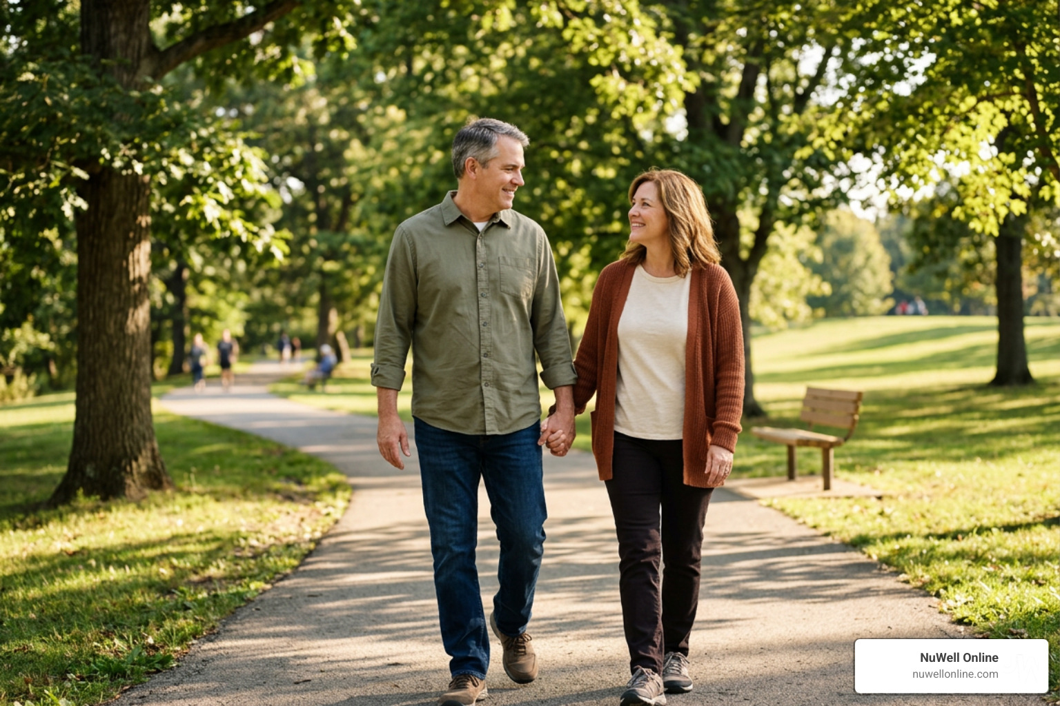 husband and wife walking together in faith