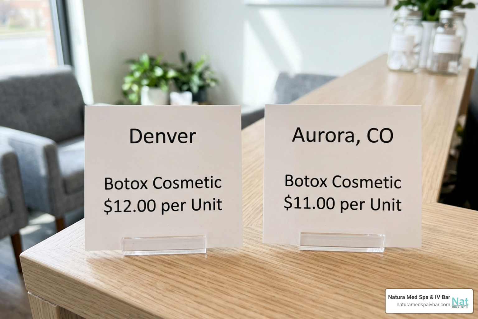 Comparison of average Botox costs per unit across Denver and Aurora CO Comparison of average Botox costs per unit across Denver and Aurora CO