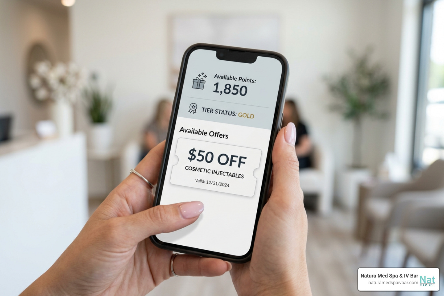 Allē app interface showing available rewards and digital wallet Allē app interface showing available rewards and digital wallet