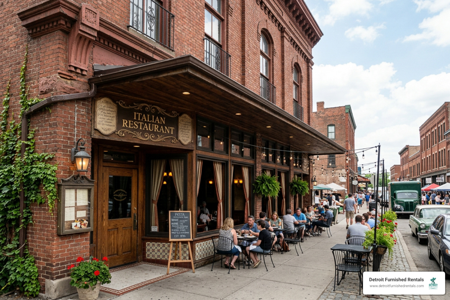 Amore da Roma historic restaurant exterior in Eastern Market Detroit