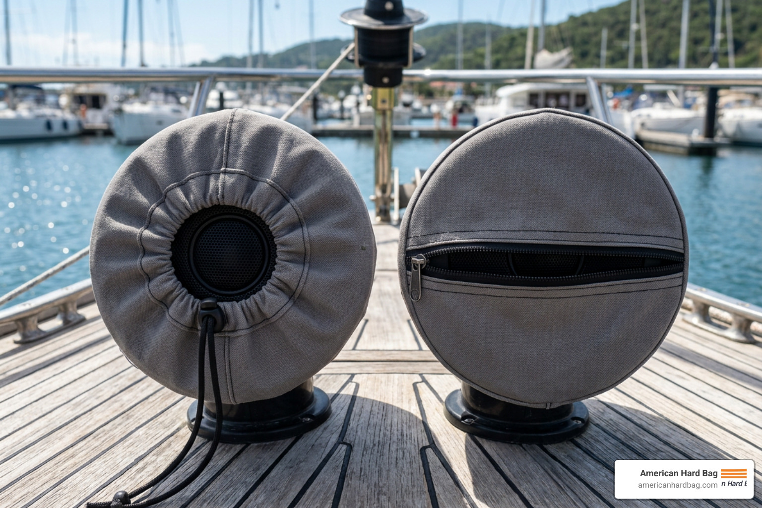 zippered and drawstring speaker covers