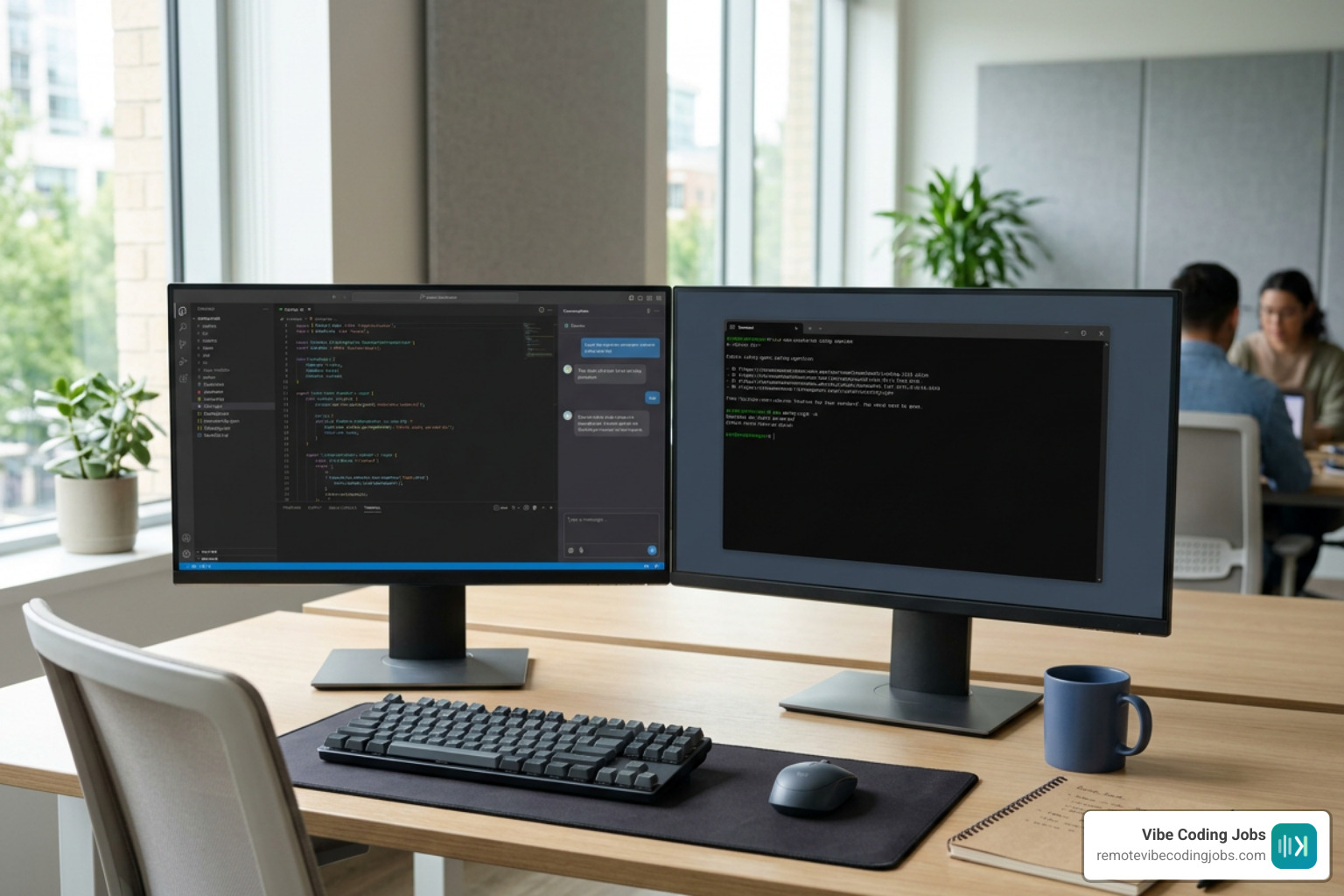 A modern developer dashboard displaying Cursor and Claude Code terminal agents
