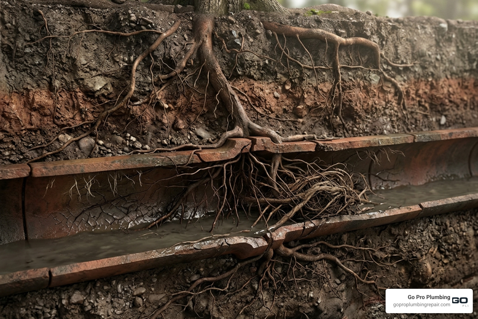 tree roots invading underground sewer pipe joints tree roots invading underground sewer pipe joints
