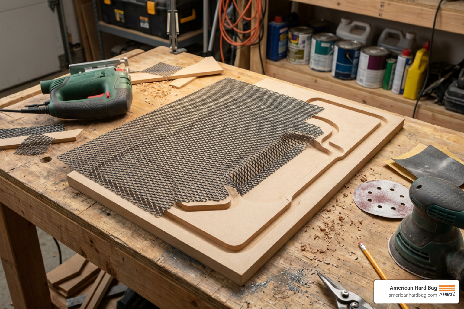DIY speaker grill fabrication