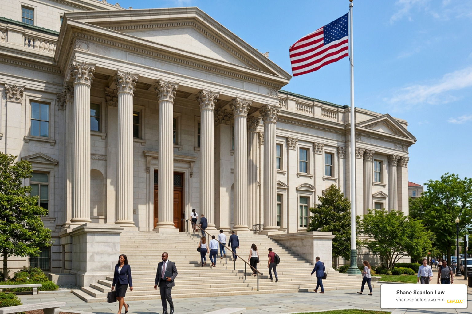 A courthouse building where final PFA hearings are held A courthouse building where final PFA hearings are held