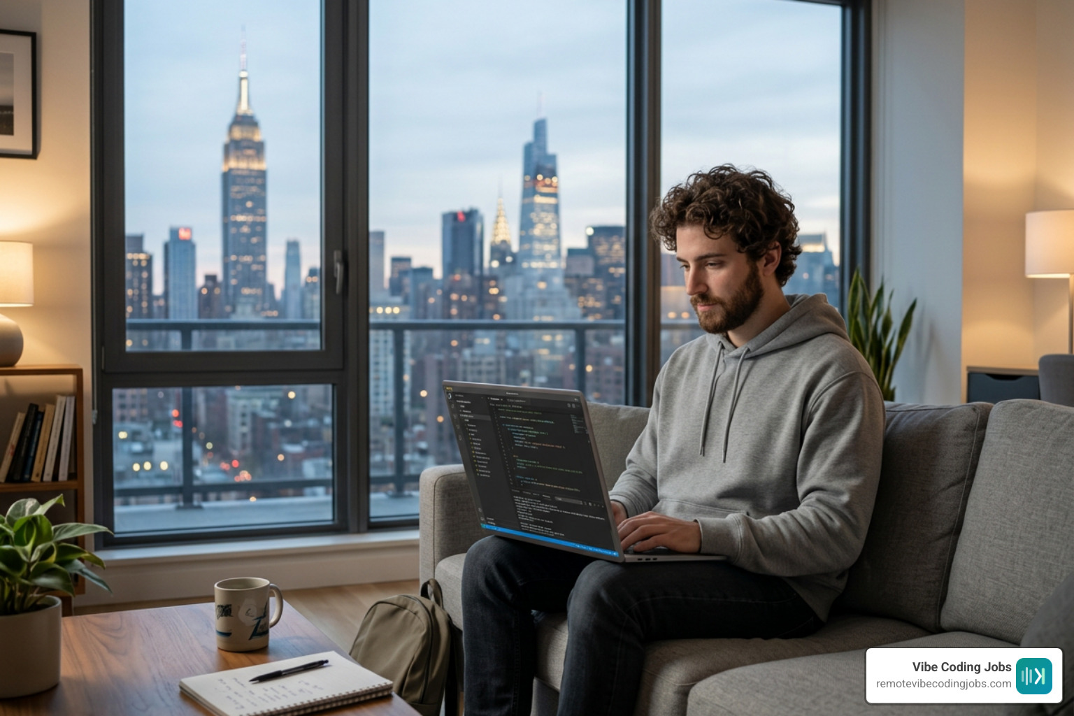 Developer using AI coding assistant to build custom software