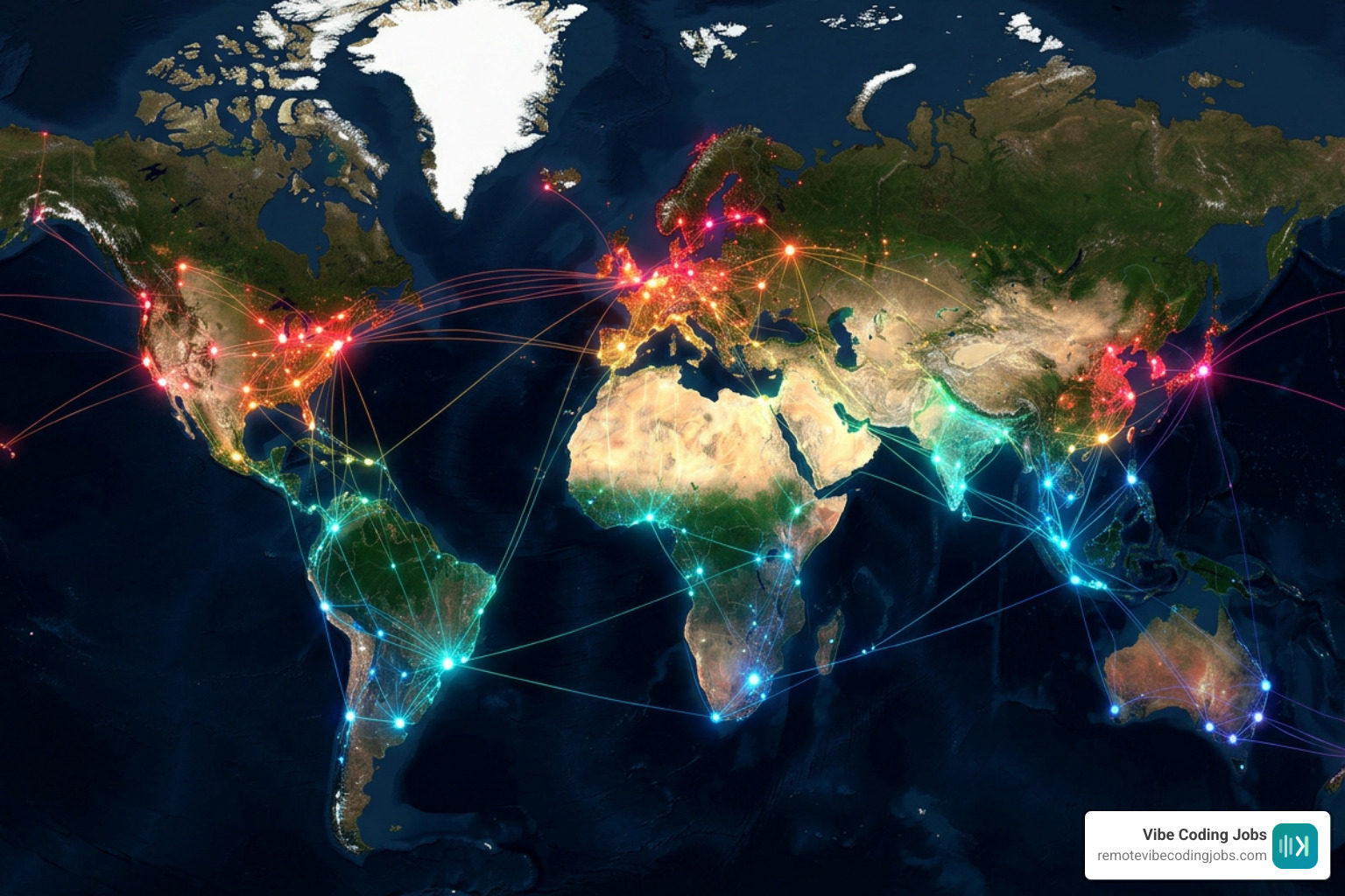 Global map showing geographic variation in web development hourly rates