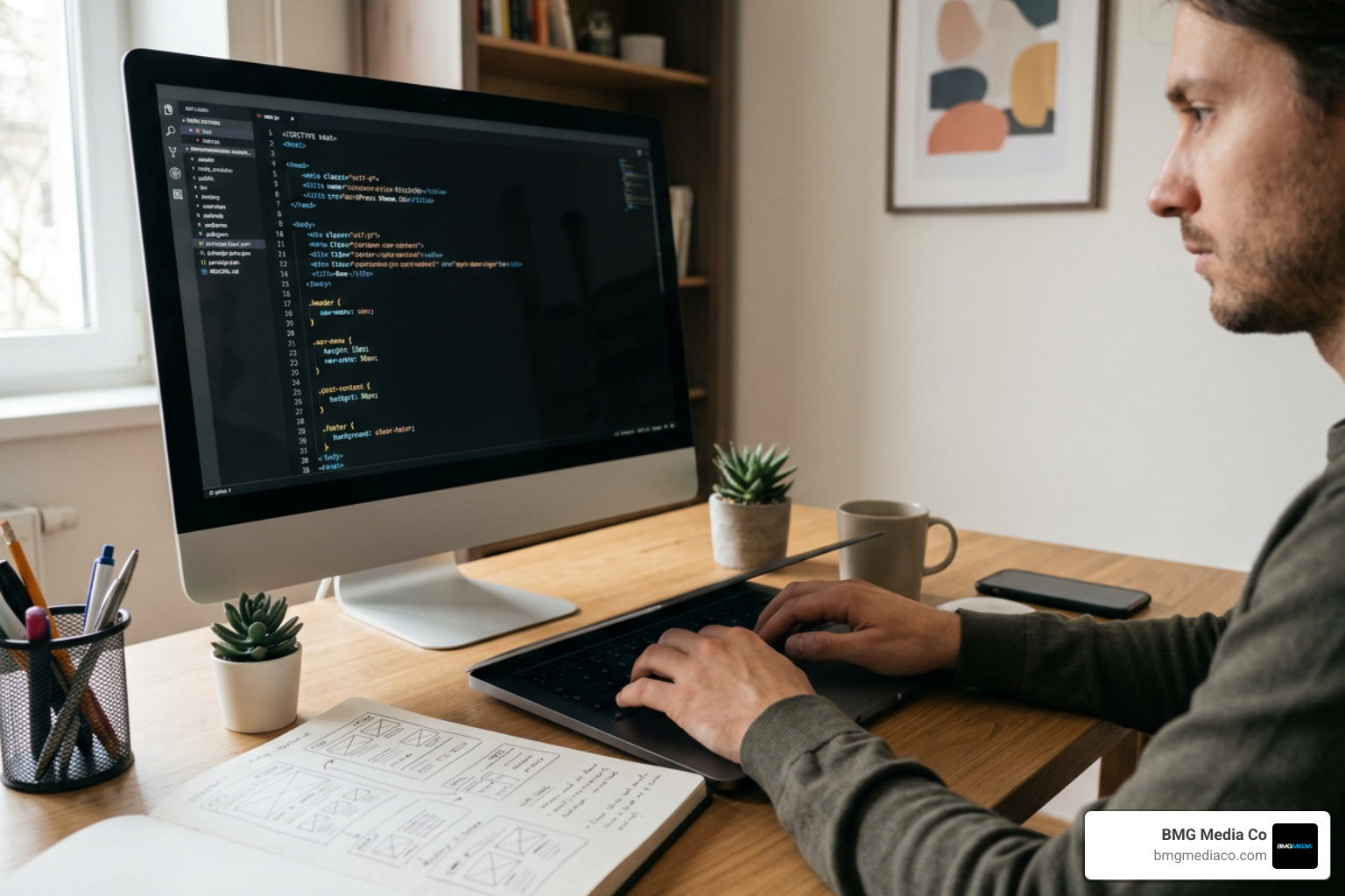 Google PageSpeed Insights score showing 100 out of 100 performance for a custom WordPress theme