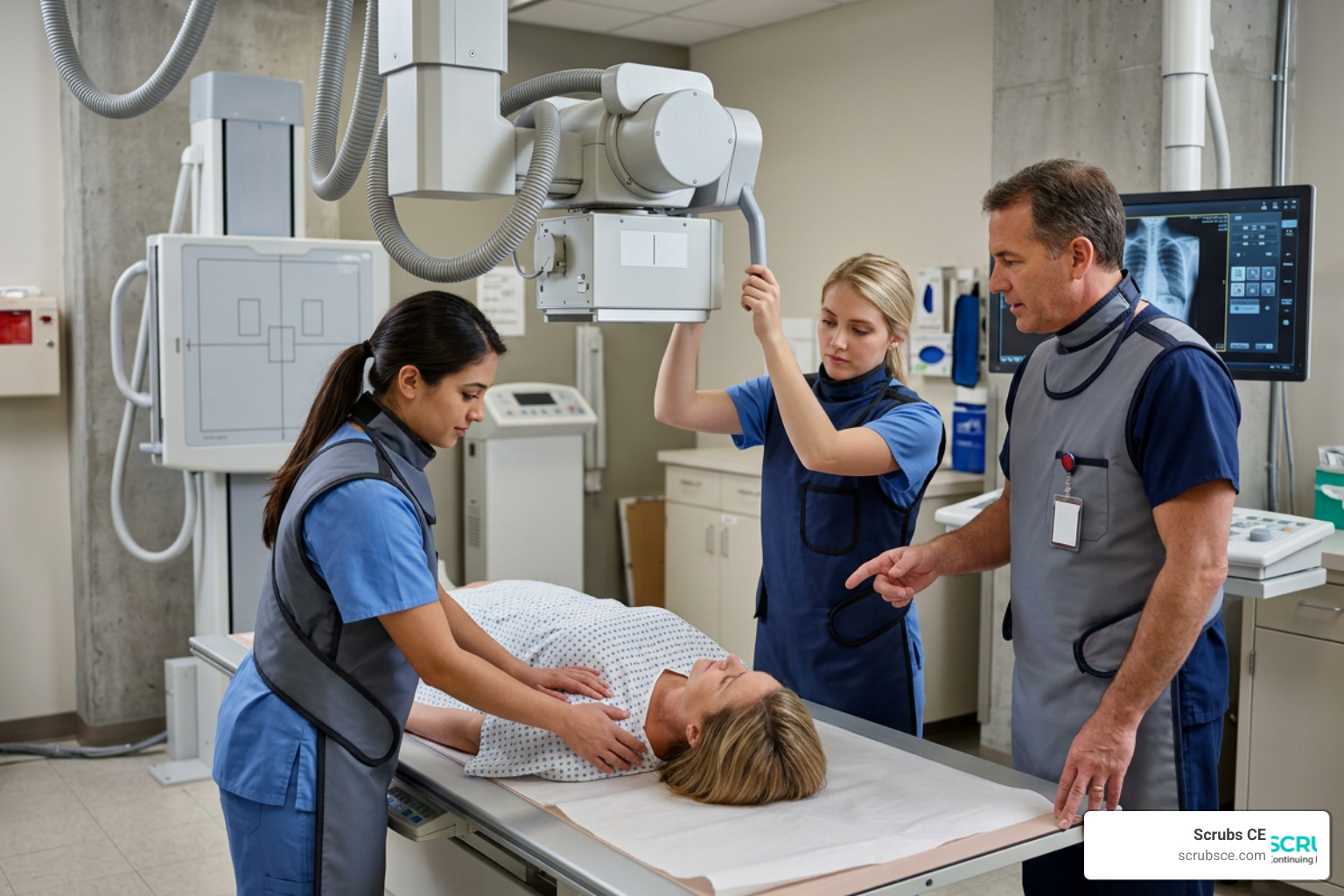 radiography students in a clinical lab radiography students in a clinical lab