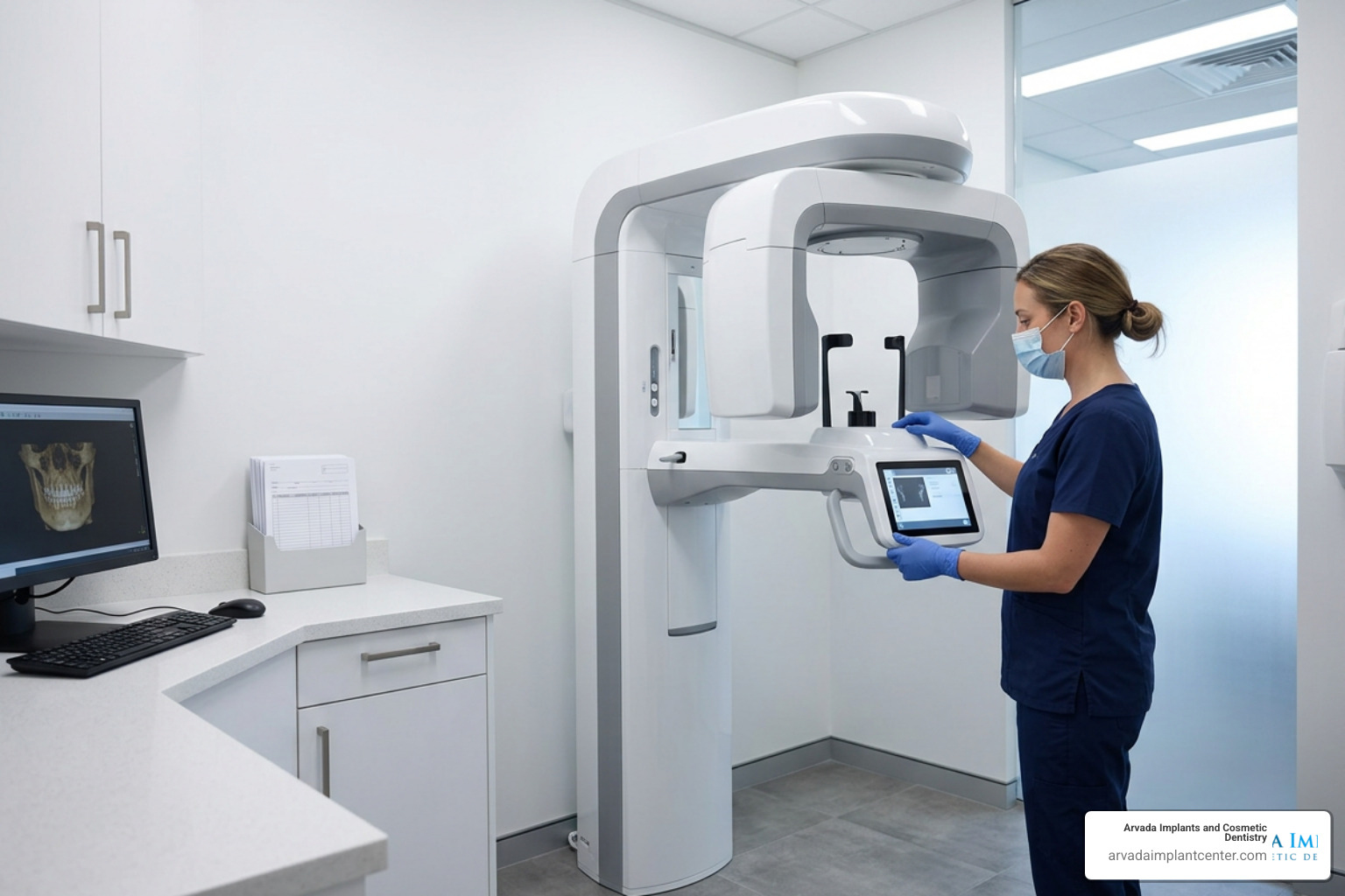 CBCT 3D x-ray machine in dental office