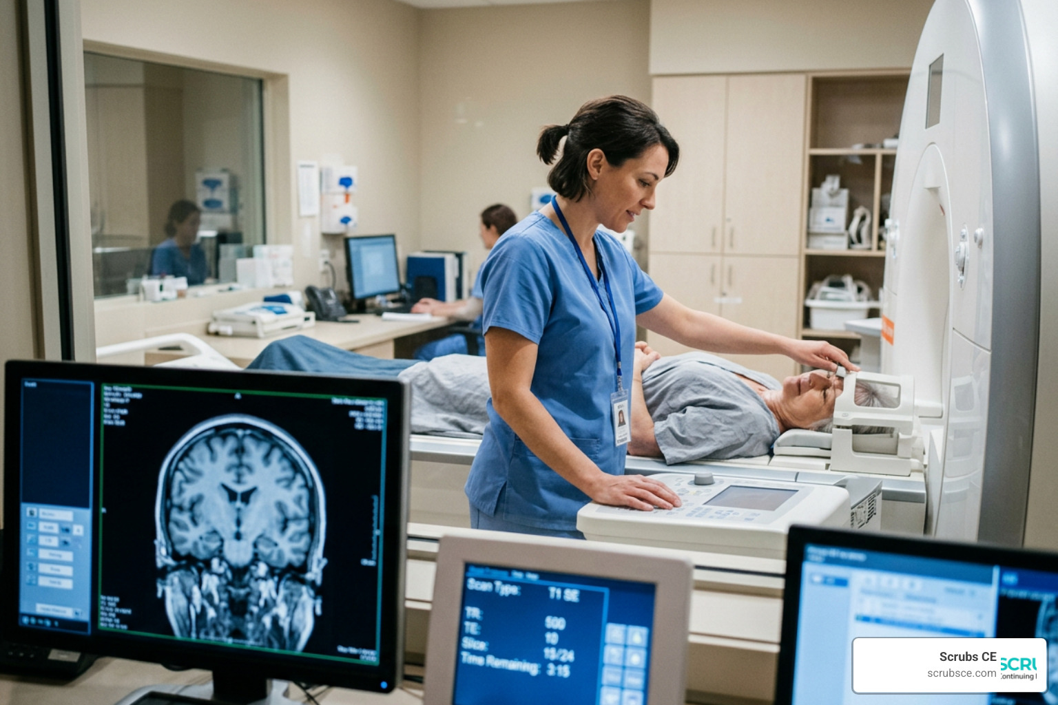 An MRI safety screening form with warning signs for implants An MRI safety screening form with warning signs for implants